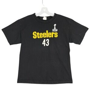 Vintage Pittsburg SteelersSuper Bowl XLV‎ Polamalu Shirt Youth XL NFL Football